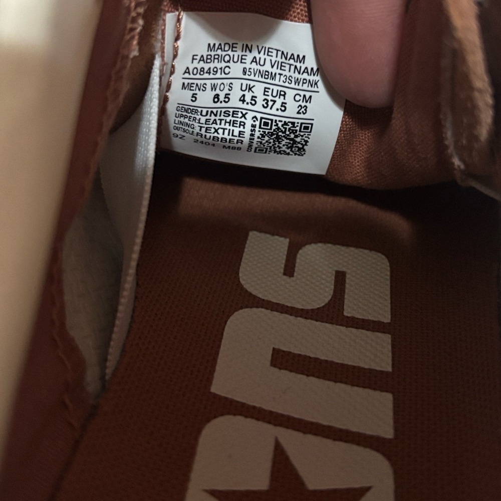 Converse All Star Cons One Star tan suede size 6.5 - Picture 4 of 6